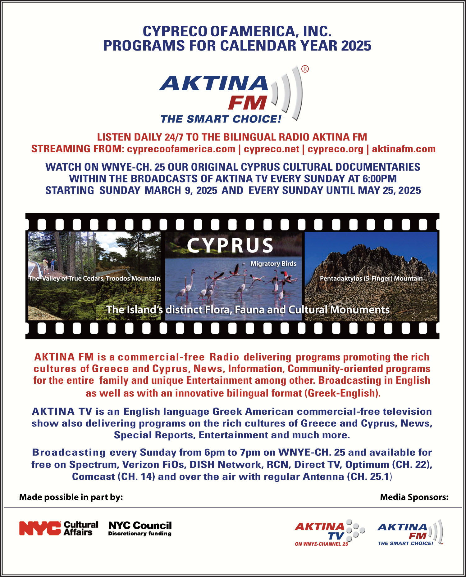 Cypreco AKTINAFM Documentaries FY25